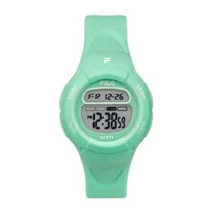 휠라 38-213-007 여성 어린이 우레탄 밴드 전자 손목 시계