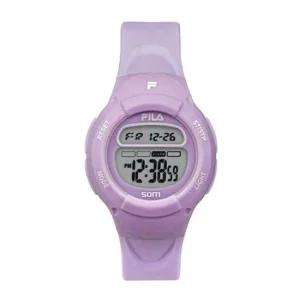 휠라 38-213-008 여성 어린이 우레탄 밴드 전자 손목 시계