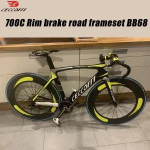 자전거프레임 T1000 풀 카본 로드 자전거 프레임에는 포크 안장 핸들바 클램프 시트포스트 헤드셋 행거 프