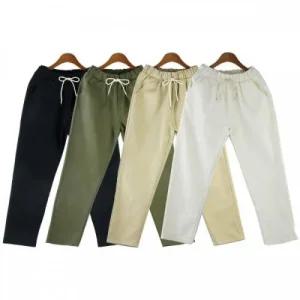 ONM 팬츠 면바지 일자바지 커트 밴딩팬츠 배기 배기