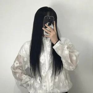 ONM 겨울스타일 시스루 꽃 윈드브레이커 살안타템 장마