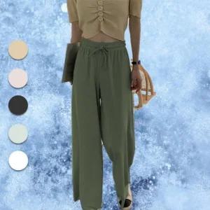 ONM 찰랑바지 찰랑 플리츠바지 고무줄바지 냉감 여자