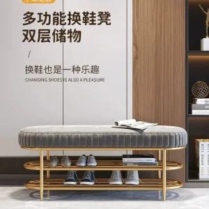 스툴 북유럽 벨벳 긴의자 인 긴쇼파 침실 현관 벤치