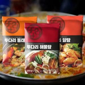 [투다리] SINCE 1987 투다리 얼큰 시원한 인기 해물탕/알탕/동태탕 X 3팩