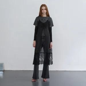 [BLUE LABEL] 뷔스티에 레이스패치 원피스 ER3OOP01