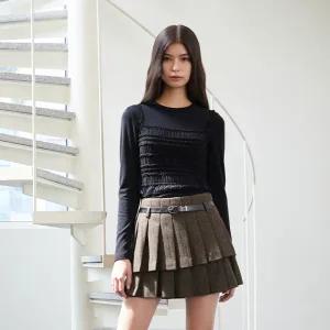 레이스 뷔스티에 SET 슬림 티셔츠 EQ4CL062