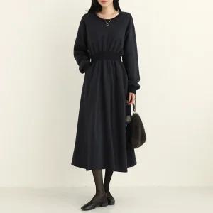 펜쥬 기모 밴딩 롱 원피스_BDOP115