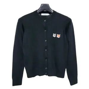 [MAISON KITSUNE] 메종키츠네 여성 더블 폭스헤드 라운드넥 가디건(GW00544KT1036)