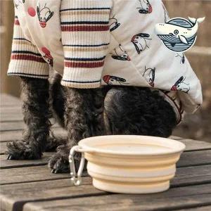 소형 폴딩 반려동물 야외용 물그릇 다용도 애견 애견물통 보울식기