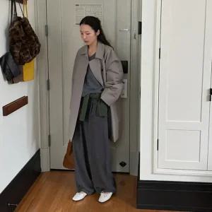 [메이비베이비] Howard Trench Coat (카키그레이)