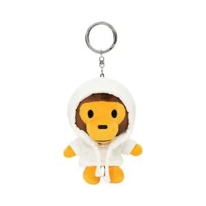 베이프 베이비 마일로 플러시 돌 키체인 화이트 BAPE Baby Milo Plush Doll Keychain White