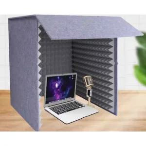 소형 방음부스 개인방송 스튜디오 녹음 1인 연습실 그레이 프로 60x60x60 그레이/그레이