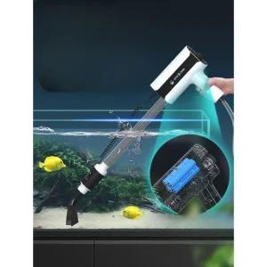 모레 흡입기 800L 무선 어항 사이펀 어항청소기 블랙 전동