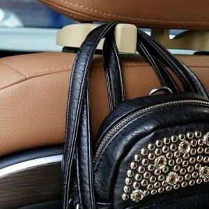 차량용옷걸이 헤드레스트거치대 베이지색상2P