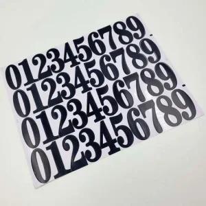 라커 검은색 숫자 스티커 소형 라커 신발장 방수 대문 레터