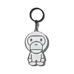 베이프 베이비 마일로 리플렉티브 키체인 화이트 BAPE Baby Milo Reflective Keychain White
