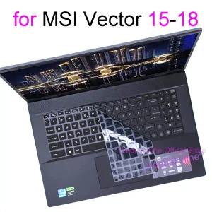MSI 벡터 18 A18 HX 16 17 A9W AI A2XW A14 GP66 GP76 실리콘 TPU 투명 보호 케이스 키보드 커버 액세서리