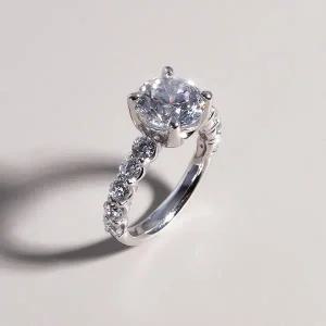 [샤밍주얼리]2캐럿 랩 다이아 반지 IGI 4프롱 레이 프로포즈 결혼 기념일 선물 예물 18K 고급