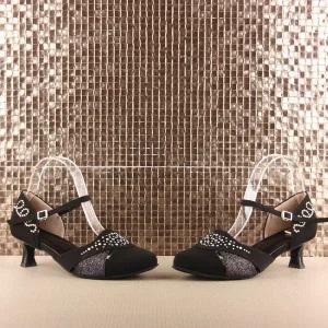 [슈띠끄 국내제작 수제댄스화] WD409 고급 여성 보석 댄스화 라인 라틴 살사 탱고 왈츠 바차타 지루박 자이브 스윙 사교 스포츠 방송 모던 댄스 신발 살사화 탱고화 스윙화 모던화