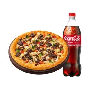 피자헛 립스테이크 치즈크러스트 골드 L+콜라 1.25L