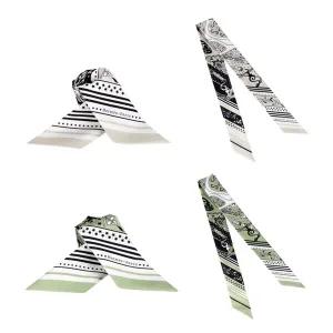 에르메스스카프 트윌리 실크 Festival des Amazones twilly 택1