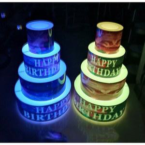 LED 케이크 모형 생일 블루 대형 연말 케이크모형 라운지