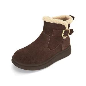 엠.무크 한스 소가죽 퍼 부츠 다크브라운 516523621IL