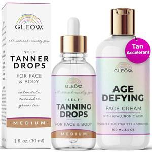 첨가할 페이스 태너 크림이 1온스 보습제에 4온스가 수분 셀프 함유된 크림 태닝 글로우 브론징 리바이탈라이징