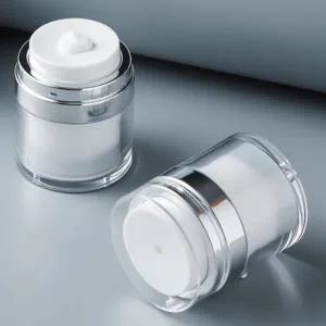 화장품 리필 소분 공병 백색 크림 펌핑 용기 휴대용