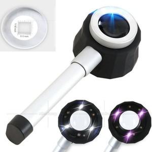 LED UV 조명 확대경, 피부경 핸들, 섬유 린넨 테스터, 루페 0.5mm 측정 스케일, 선명한 시야, 10X 20X
