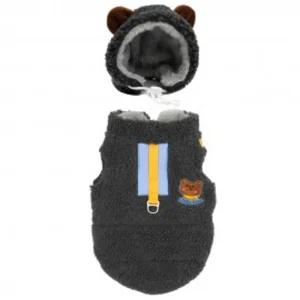 패리스독 리틀베어하네스패딩세트 그레이 - 2XL강아지겨울옷 올인원 애견 의류 팻외투 반려견 귀여운