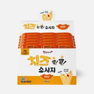 참좋은간식 치즈 콕콕 소시지 연어맛 30gX50개입반려동물 애견 강아지 소세지 연어 애완