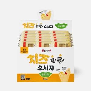 참좋은간식 치즈 콕콕 소시지 닭고기맛 30gX50개입반려동물 애견 강아지 소세지 닭고기 애완