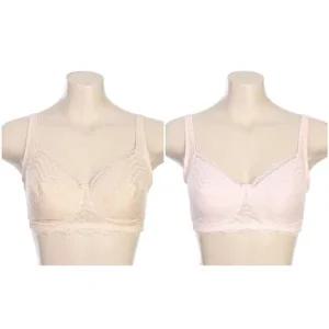 [갤러리아] G/비비안 자가드레이스 부직포 소재 노와이어 브래지어 2종택1(BR1948A)