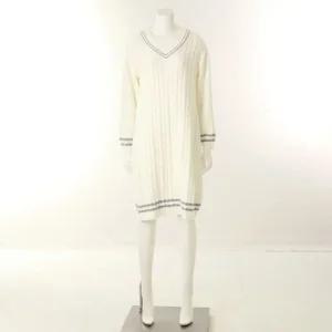 [갤러리아] [여]부드럽고 포근한 V넥 꽈배기 자카드 스웨터스타일의 원피스 (VEV3976L)