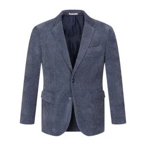 [페라로밀라노] (정가 559000) 코듀로이 벨벳틴 컴포트 자켓 D/블루 (AM0FOZC40545)