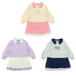 [갤러리아] 베네통키즈G  D플리츠피케원피스(3컬러) QAOP01541