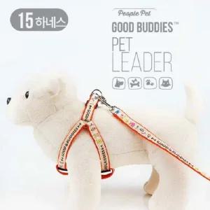강아지리드줄 굿버디 가슴줄 세트 15mm x 12개 강아지목걸이
