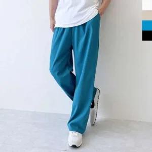 남자 린넨 일자 와이드밴딩팬츠