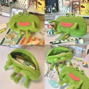 멍개구리필통 동물 파우치 인형 볼펜 화장품 필기구 여행 파우