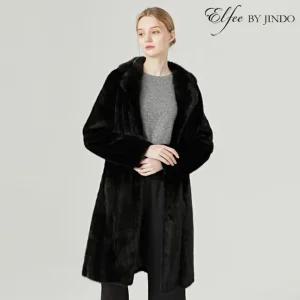 (etv)진도 Elfee 풀스킨 휘메일 밍크 롱코트 (E8W3EC13)