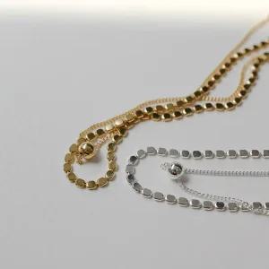 925실버 도트 두줄발찌 은볼 데일리 레이어드발찌