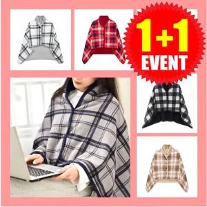 (1*1 무료배달) 무릎담요 똑딱이담요 망또 망토 극세사 밍크 학생 학원 숄 수면용 차량용 이불 답례품