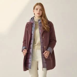 [롯데백화점]매긴 디테처블 벨벳 코트 MFKW8CT1611