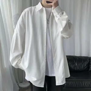 긴팔 캐쥬얼 와이셔츠 신상 스트라이프 오버핏 정장