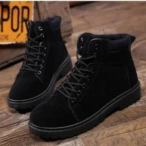 겨울신발 방한화 블랙 방한운동화 남성 털안감 (49L1c)