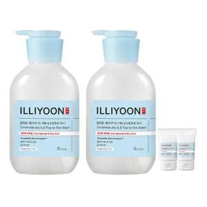 일리윤 세라마이드 아토6.0 탑투토워시, 500ml, 2개 + 증정 (로션, 50ml, 2개 )