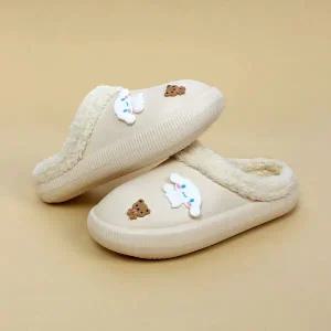 [보리보리/프리프리스 슈즈]시나모롤 코코 방한 슬리퍼