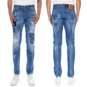 [디스퀘어드2][명품] 디스퀘어드2 패치 페인팅 쿨가이진 S74LB1252