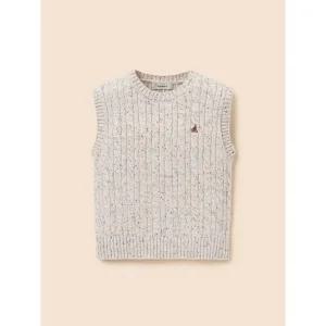 [백화점 정품] FW25 빈폴 키즈 클래식 기본형 케이블 베스트 베이지 BI5X51U03A